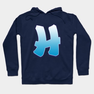 H - Blue Hoodie